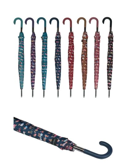 Paraguas largo automático estampado perro salchicha 2