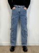 Jeans cargo corte relaxed