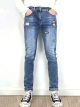 Jeans slim lavado con parches