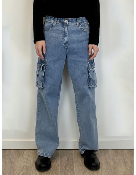 Jeans cargo recto
