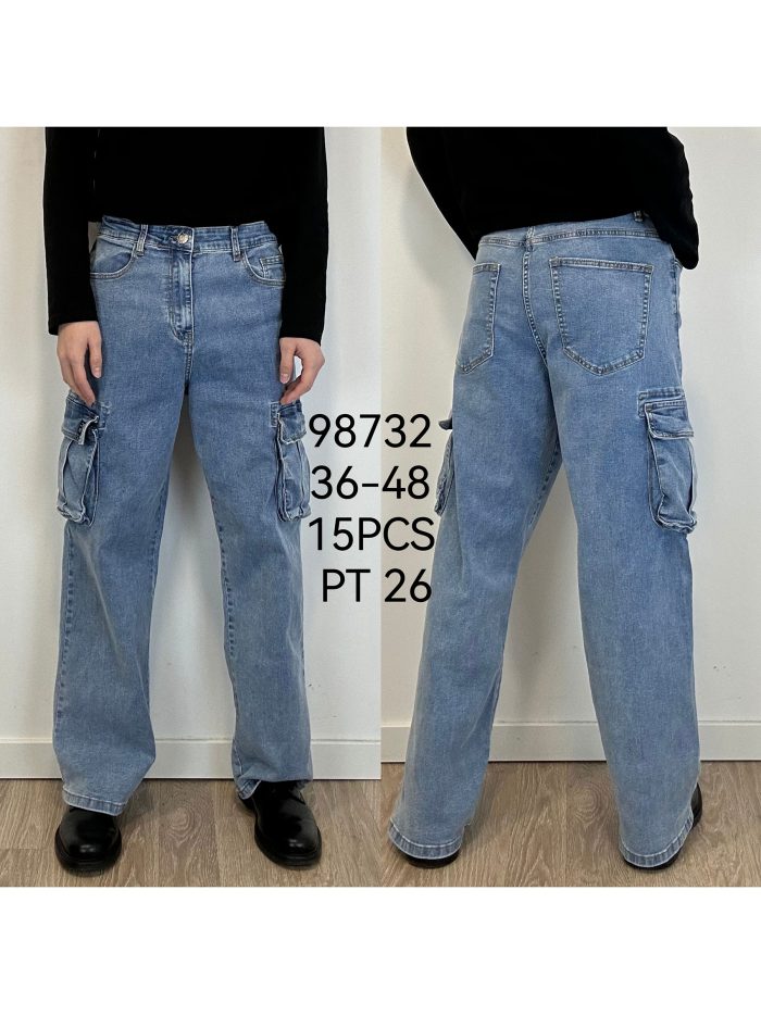 Jeans cargo recto