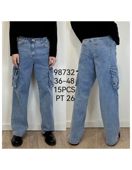 Jeans cargo recto