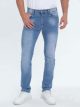Jeans slim desgastado