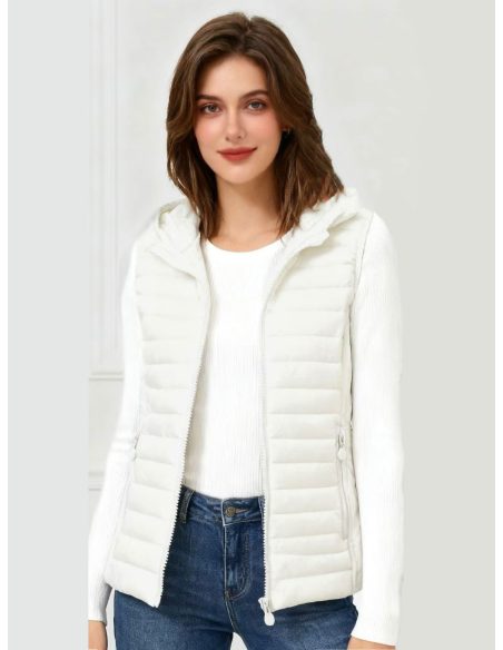 Chaleco acolchado ligero con capucha