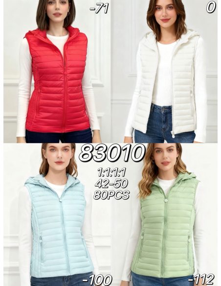 Chaleco acolchado ligero con capucha