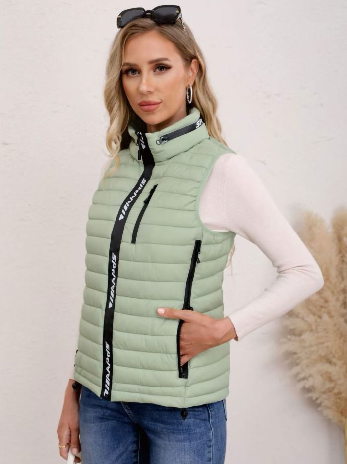 Gilet matelassé à col montant