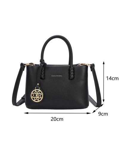 Mini bolso de mano con colgante