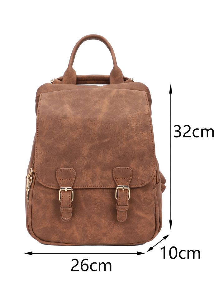 Mochila polipiel doble hebilla