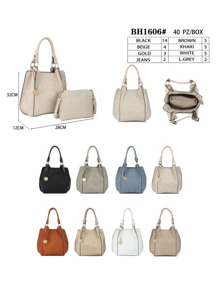 Bolso de hombro asa trenzada con bolso bandolera