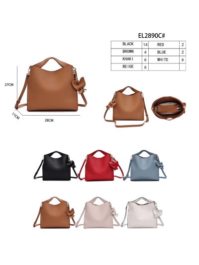 Bolso tote minimal lazo lateral decorativo 2