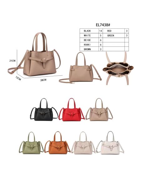 Bolso shopper hebilla decorativa