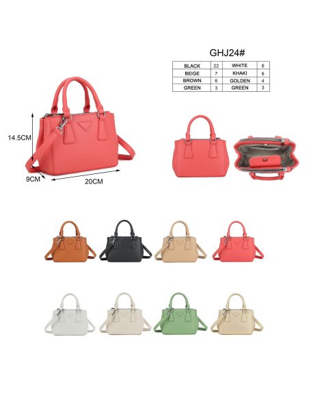 Borsa a tracolla mini con doppia cerniera