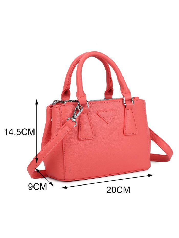 Borsa a tracolla mini con doppia cerniera