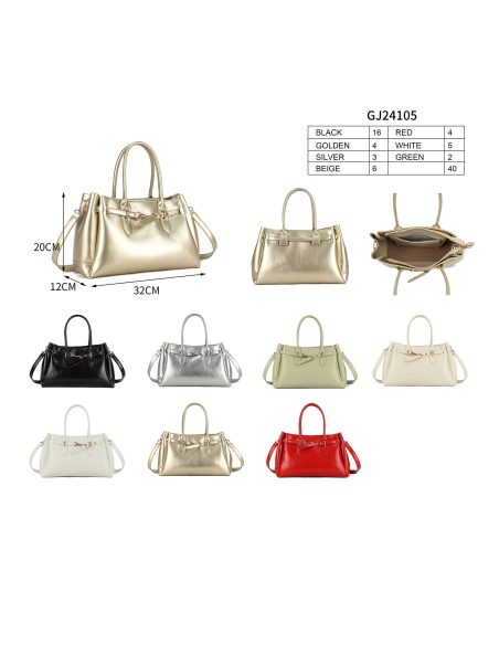 Bolso tote con tira decorativa