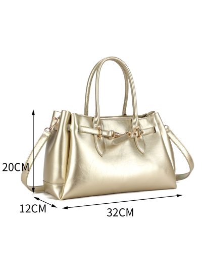 Tote-Tasche mit dekorativem Riemen