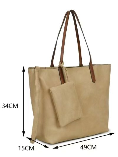 Bolso shopper grande con monedero