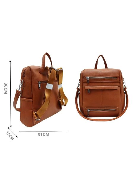 Mochila bolsillos con cremallera