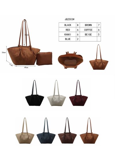 Bolso shopper efecto ante con neceser 2