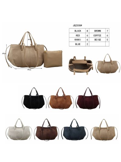 Bolso tote efecto ante con neceser 2