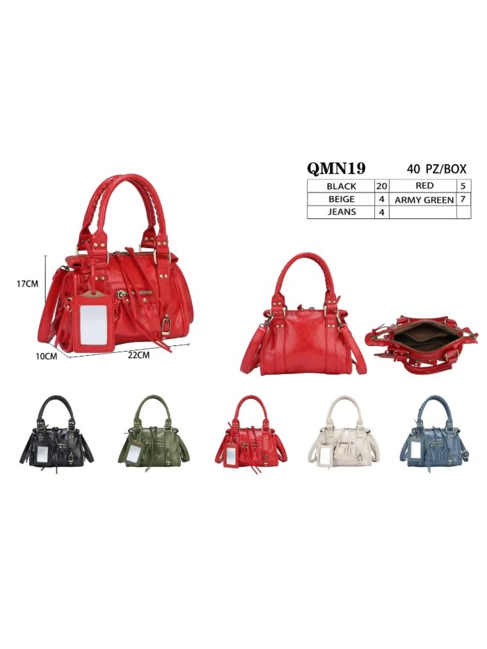 Mini-Satchel-Tasche mit Reißverschlussdetails