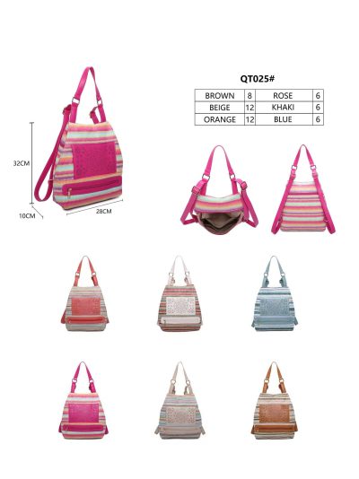 Mochila bolso étnico multicolor 2