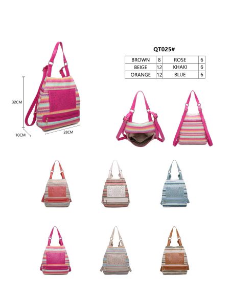 Zaino borsa etnica multicolore