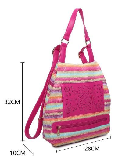 Mochila bolso étnico multicolor
