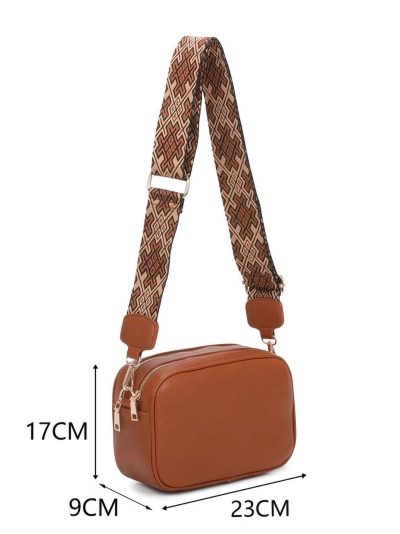 Bolso bandolera doble cremallera