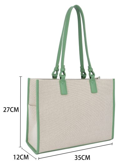Bolso shopper grande de lona
