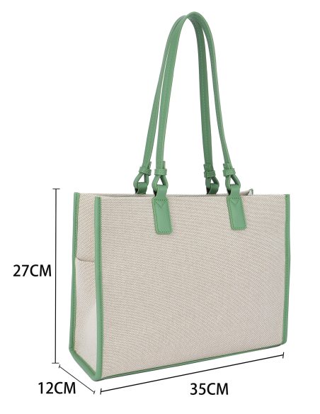 Bolso shopper grande de lona