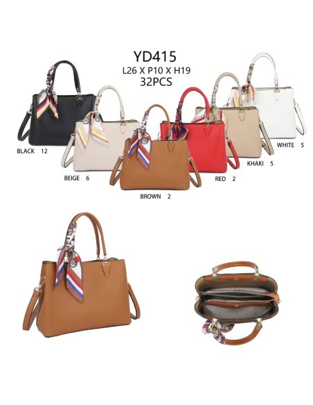 Tote bag with scarf detail