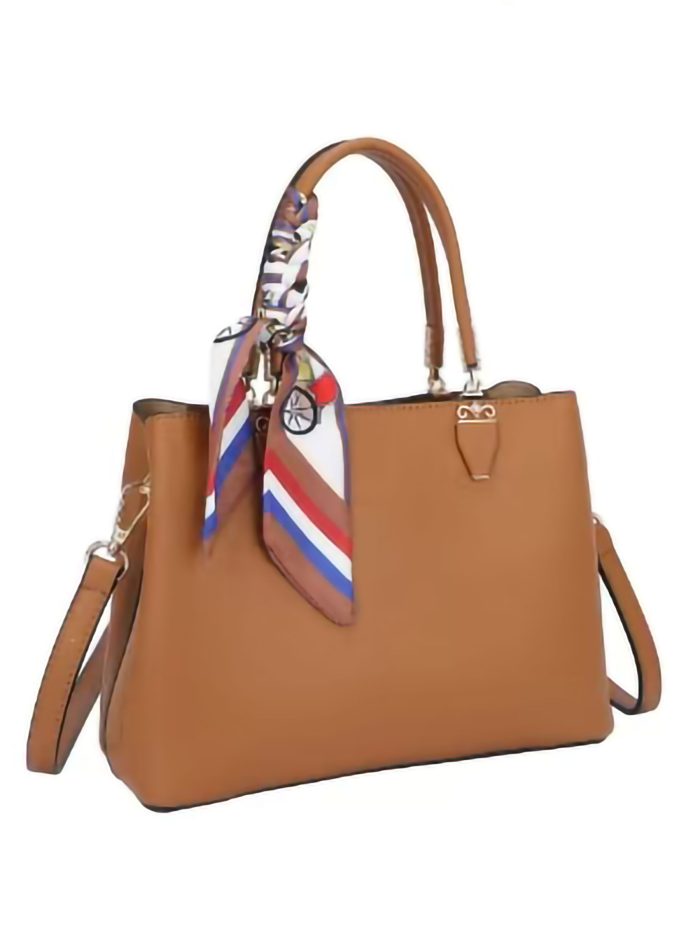 Tote bag with scarf detail