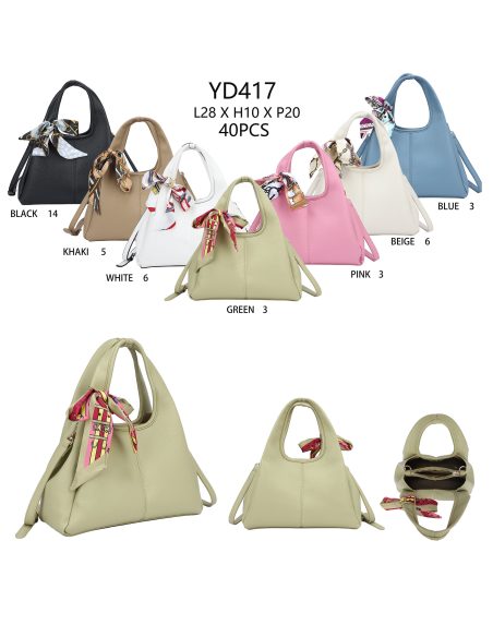 Borsa tote minimal con foulard