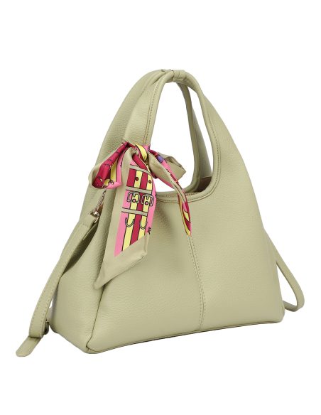 Borsa tote minimal con foulard