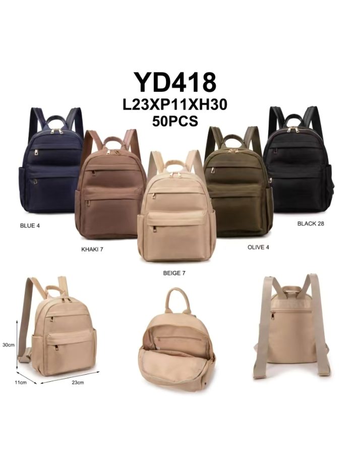 Mochila nylon bolsillos