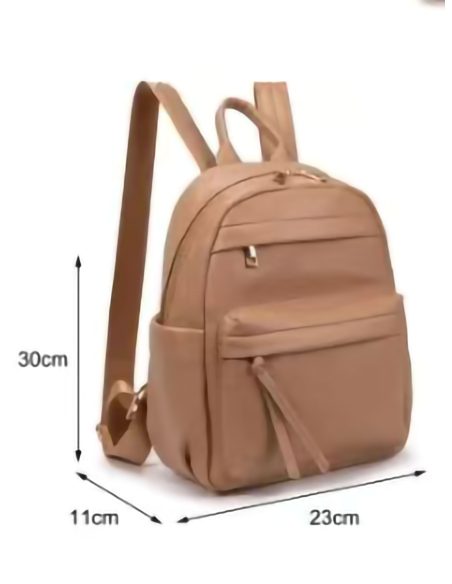 Mochila polipiel con bolsillos