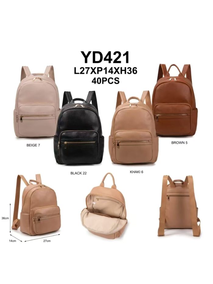 Mochila polipiel con bolsillos