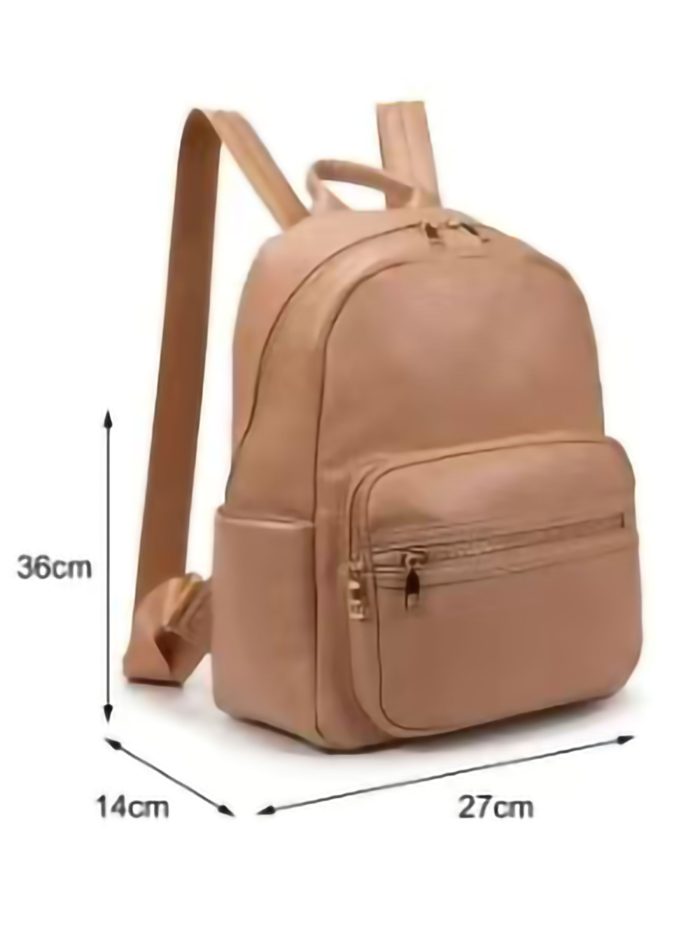 Mochila polipiel con bolsillos