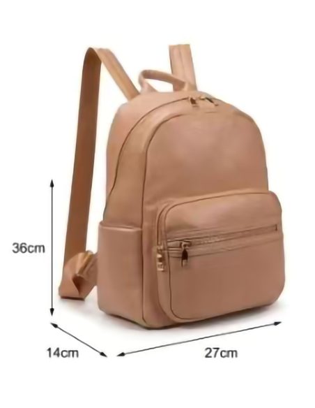 Mochila polipiel con bolsillos