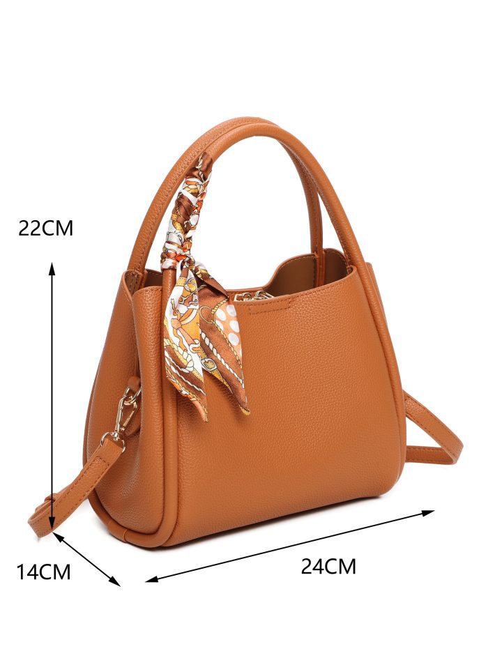 Bolso de mano mini con pañuelo