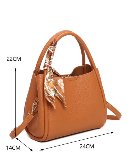 Bolso de mano mini con pañuelo