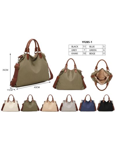 Bolso shopper grande de lona 2