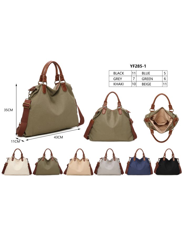 Bolso shopper grande de lona