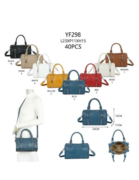 Bolso bowling detalle doble cremallera