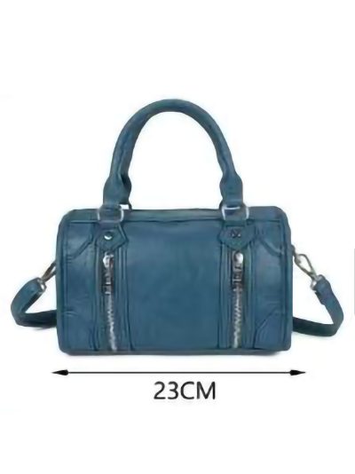Bolso bowling detalle doble cremallera