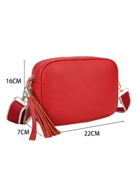 Bolso bandolera borlas