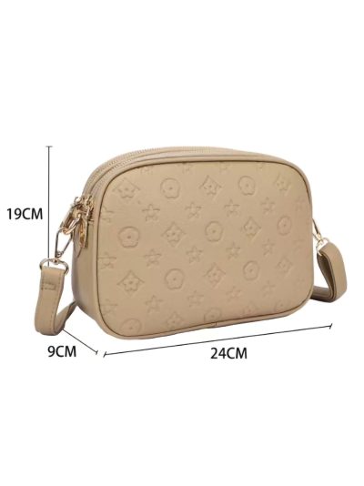 Bolso bandolera grabado con relieve