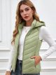 Lightweight hooded puffer waistcoat