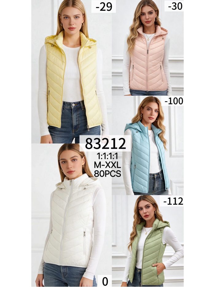 Lightweight hooded puffer waistcoat