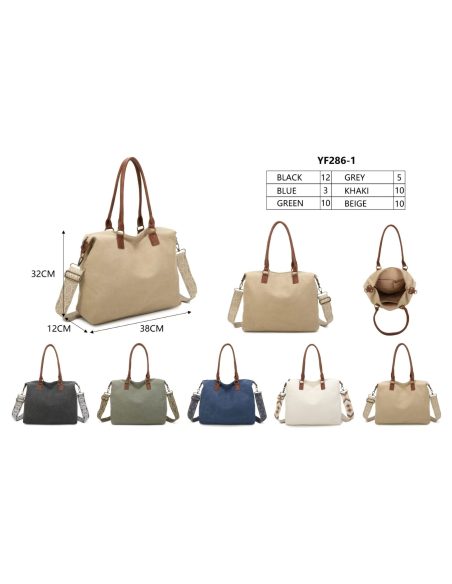 Canvas Shopper-Tasche